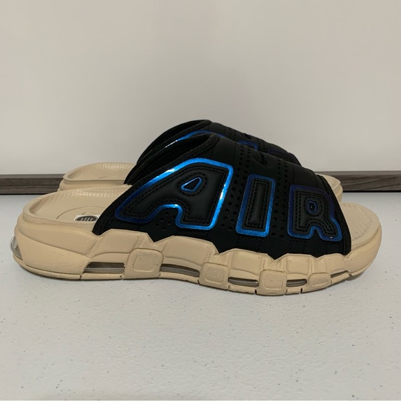 Nike Air More Uptempo “Black/Multi-Color/Sanddrift/Clear” Slides-Size 7 NWOT main image 10